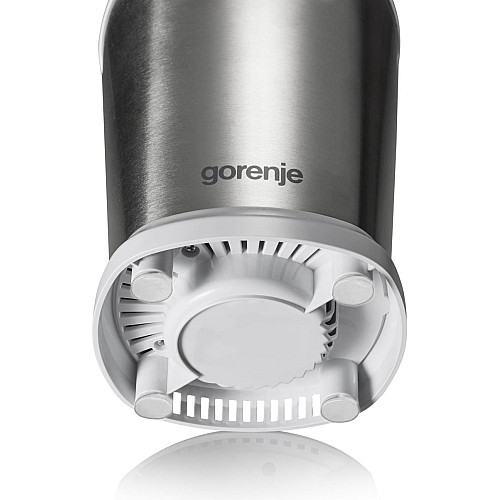Блендер Gorenje стаціонарний 700Вт, чаша-750мл, подрібнювач, білий-нерж