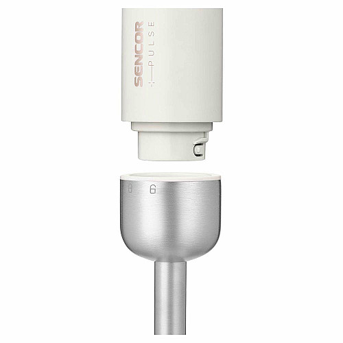 Блендер Sencor погружной Pulse, 180Вт, 4в1, чаша-700мл, беспроводной, USB-C, капучинатор, бело-розовый