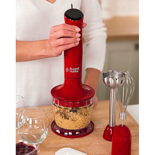 Блендер Russell Hobbs заглибний Desire 500Вт, 2в1, чаша-500мл, червоний