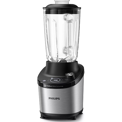 Блендер PHILIPS стаціонарний 1500Вт, чаша-2000мл, скло, чорний
