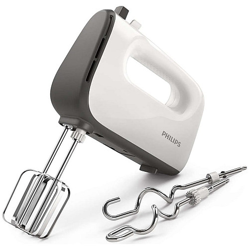 Міксер Philips ручний Viva Collection 450Вт, насадки-4, біло-сірий