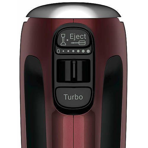 Миксер Tefal ручной Powermix Silence 600Вт, насадки-4, турборежим, бордовый.