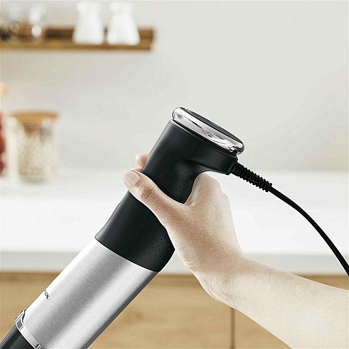 Блендер Tefal погружной Quickchef+, 1000Вт, 4в1, чаша-800мл, чоппер-500мл, кухонный комбайн 5в1, турборежим, серо-черный