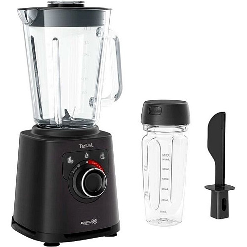 Блендер Tefal стаціонарний Perfectmix+ 1200Вт, чаша-2000мл, ємність для смузі, скло, чорний