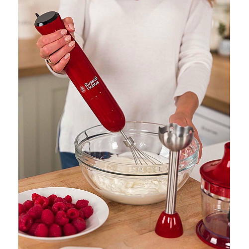 Блендер Russell Hobbs заглибний Desire 500Вт, 2в1, чаша-500мл, червоний