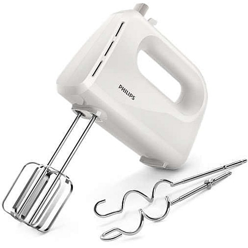 Миксер Philips ручной Daily Collection 300Вт, насадки-2, турборежим, белый.