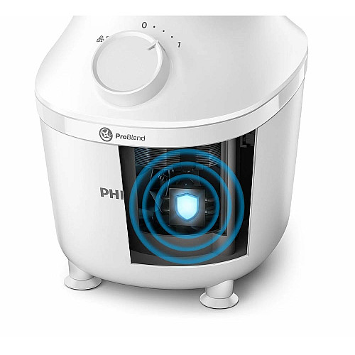 Блендер Philips стационарный 3000 series 450Вт, чаша-1900мл, чоппер, импульсный режим, белый