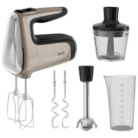 Міксер Tefal ручний Powermix Silence 4in1 850Вт, насадки-4, міні-подрібнювач, турборежим, бронзовий