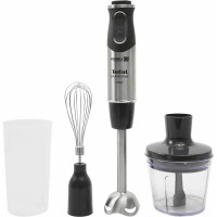 Блендер Tefal заглибний Quickchef 1000Вт, 3в1, чаша-800мл, чопер-500мл, турборежим, сріблясто-чорний