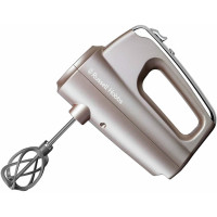 Миксер Russell Hobbs ручной Smoky Quartz, 350Вт, насадки-4, турборежим, серебристый