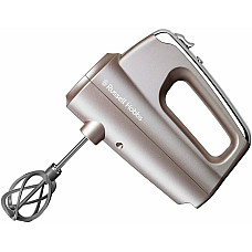Міксер Russell Hobbs ручний Smoky Quartz, 350Вт, насадки-4, турборежим, сріблястий