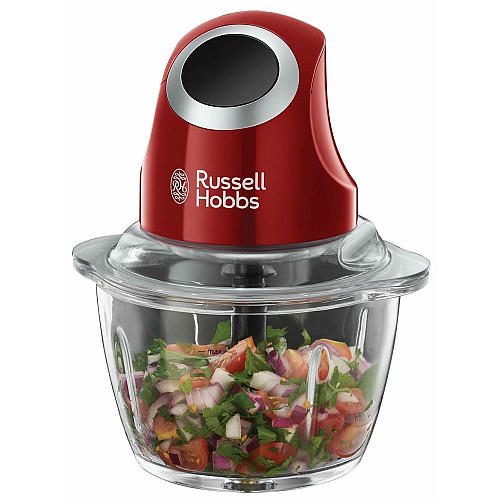 Измельчитель Russell Hobbs Desire, 200Вт, чаша-1000мл, стекло, корпус-пластик, красный