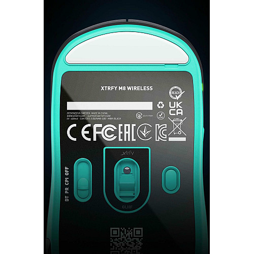 Мышь Xtrfy M8, WL/USB-A, RGB, черный