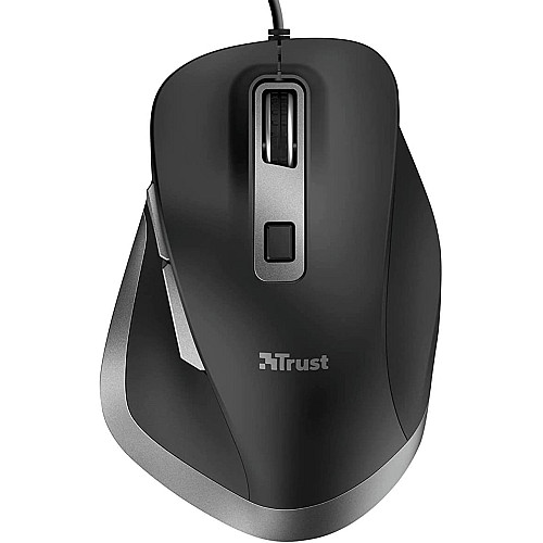 Миша Trust Fyda ComFortable ECO, USB-A, чорно-сірий