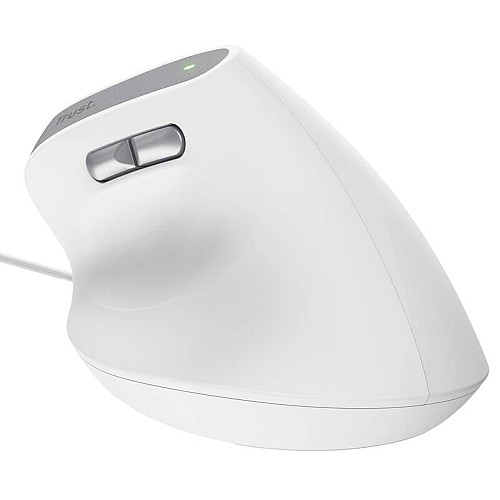 Мышь Trust Bayo 2 Ergonomic, USB-A, белая