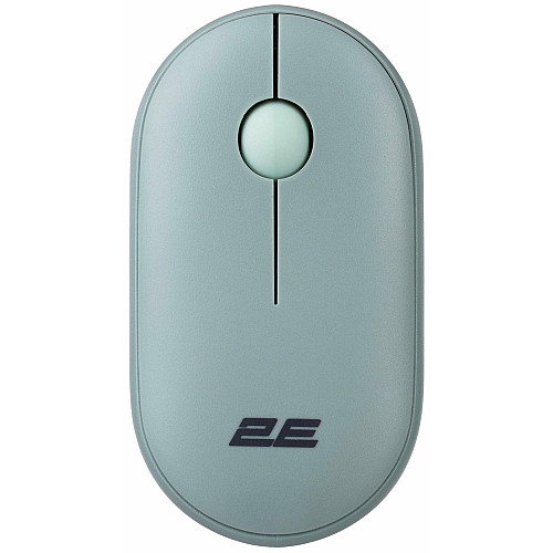Мышь 2E MF300 Silent, WL/BT, пепельно-зеленый