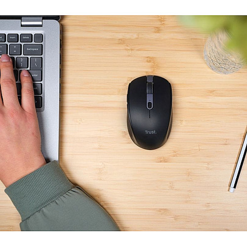 Миша Trust OZZA compact, BT/WL/USB-A, чорний