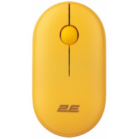 Миша 2E MF300 Silent, WL/BT, жовтий