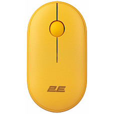 Миша 2E MF300 Silent, WL/BT, жовтий