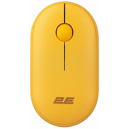 Мышь 2E MF300 Silent, WL/BT, желтый