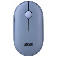 Мышь 2E MF300 Silent, WL/BT, синий