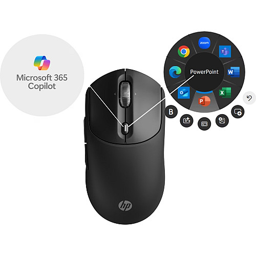 Миша HP 700 Rechargeable, WL/BT, чорний