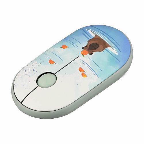 Миша 2E MF300 CAPYBARA:TANGERINE Silent WL BT, зелений