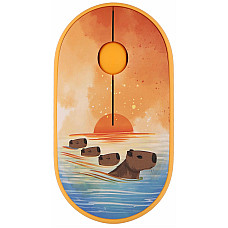 Миша 2E MF300 CAPYBARA:SUNSET Silent WL BT, жовтий