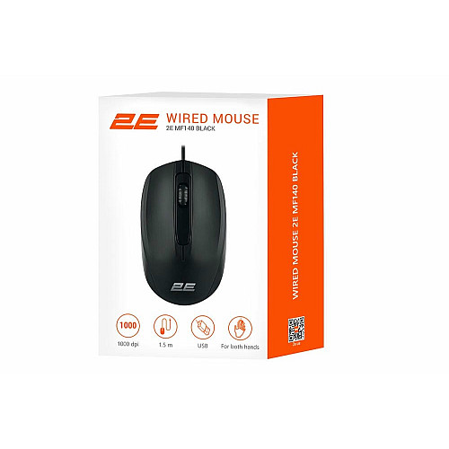 Миша 2E MF140, USB-A, чорний