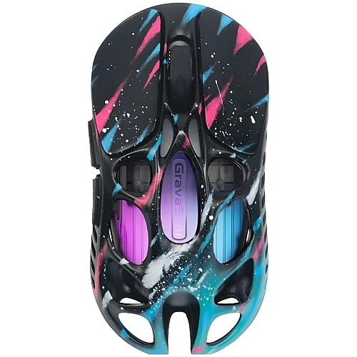 Миша GravaStar Mercury X Pro, 8K, BT/WL/USB-A, RGB, Neon Graffiti