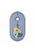 Миша 2E MF300 FLORA:MALLOW Silent WL BT, синій