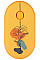 Миша 2E MF300 FLORA:POPPY Silent WL BT, жовтий