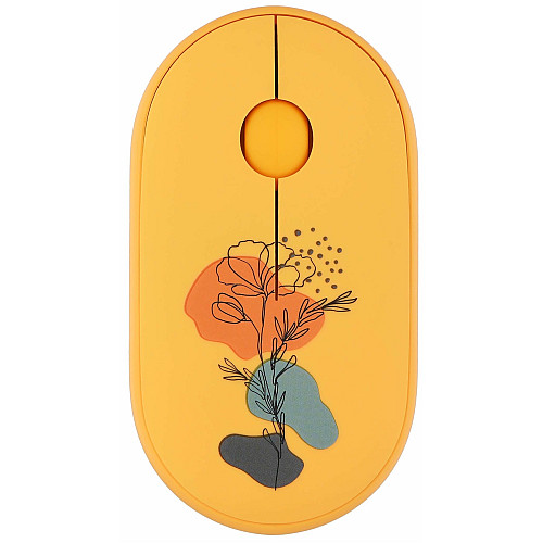 Миша 2E MF300 FLORA:POPPY Silent WL BT, жовтий