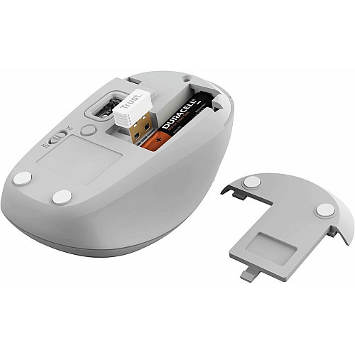Миша Trust Yvi+ Compact Multi-Device, WL/BT/USB-A, білий