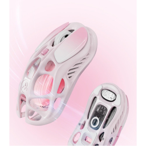 Миша GravaStar Mercury M1 Pro, magnesium alloy body, BT/WL/USB-A, RGB, Sakura Pink