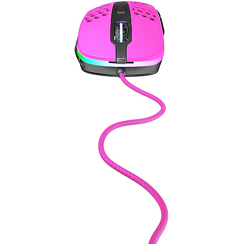 Мышь Xtrfy M4, USB-A, RGB, розовый