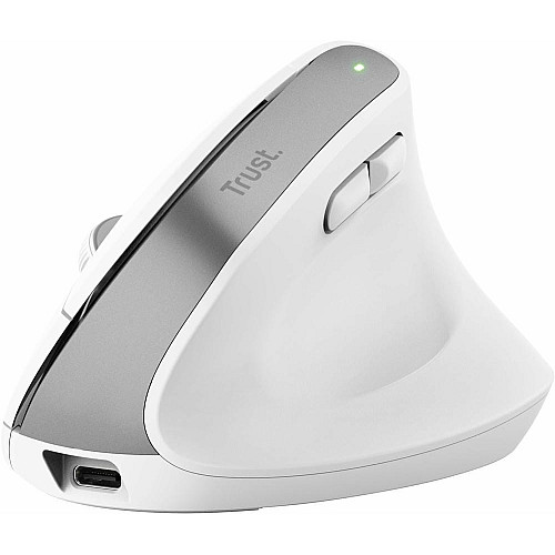 Миша Trust Bayo+ Multidevice Ergonomic, BT/WL/USB-A, біла