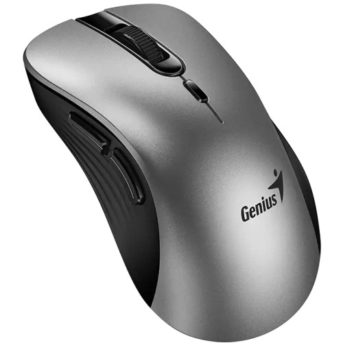 Миша Genius Ergo 8100S, Silent, AI, WL, сірий