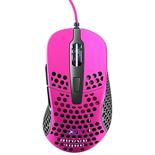 Мышь Xtrfy M4, USB-A, RGB, розовый