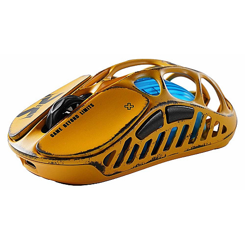 Миша GravaStar Mercury X Pro, 8K, BT/WL/USB-A, RGB, Battle-Worn Yellow