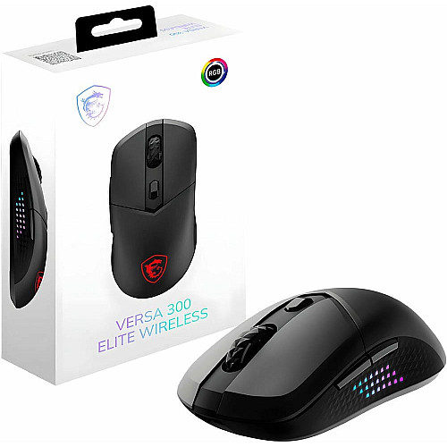 Мышь MSI VERSA 300 ELITE W, WIRELESS, RGB, WL, черный