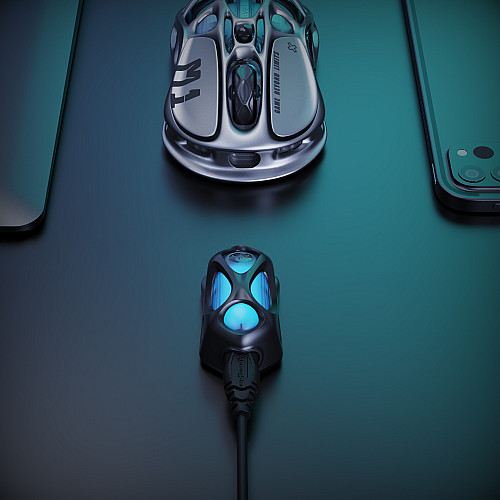 Миша GravaStar Mercury M1 Pro, magnesium alloy body, BT/WL/USB-A, RGB, Gunmetal Gray