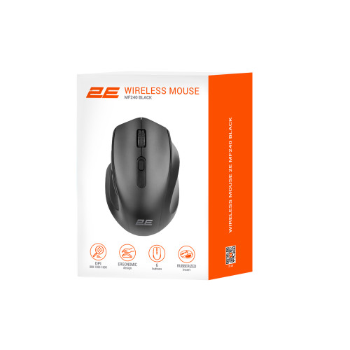 Миша 2E MF240 Silent, WL, чорний