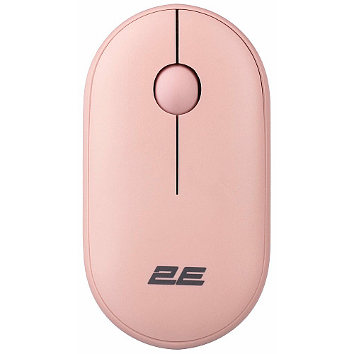 Миша 2E MF300 Silent, WL/BT, рожевий