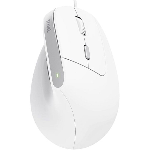 Мышь Trust Bayo 2 Ergonomic, USB-A, белая