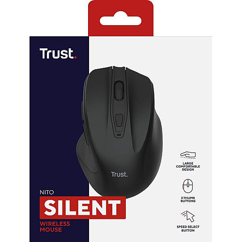 Миша Trust Nito Silent, WL, чорний