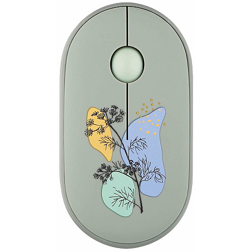 Миша 2E MF300 FLORA:DILL Silent WL BT, зелений