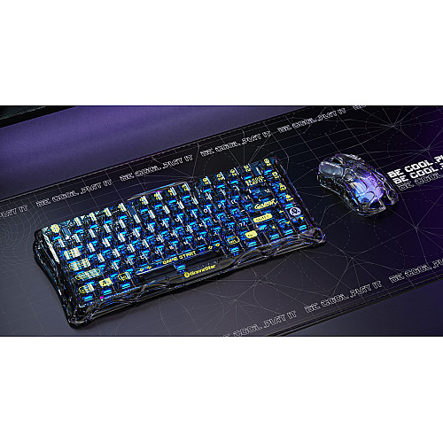 Миша GravaStar Mercury M2, BT/WL/USB-A, RGB, чорно-прозорий