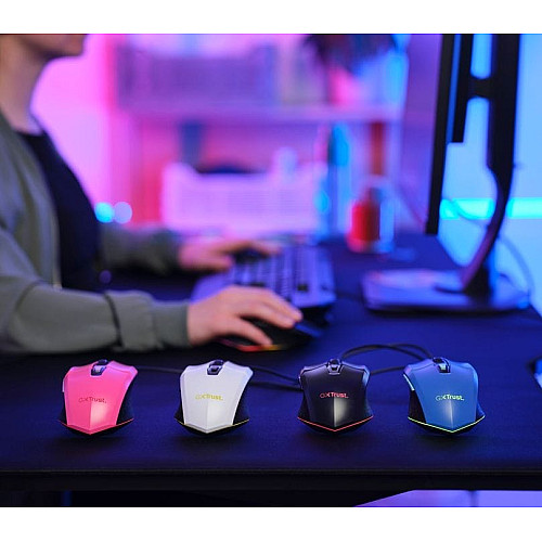 Мышь Trust GXT 109 Felox, RGB, USB-A, синий