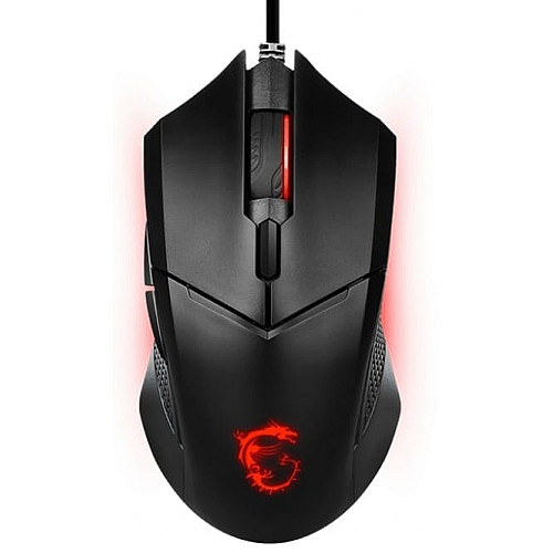 Миша MSI Clutch GM08, Red, USB-A, чорний